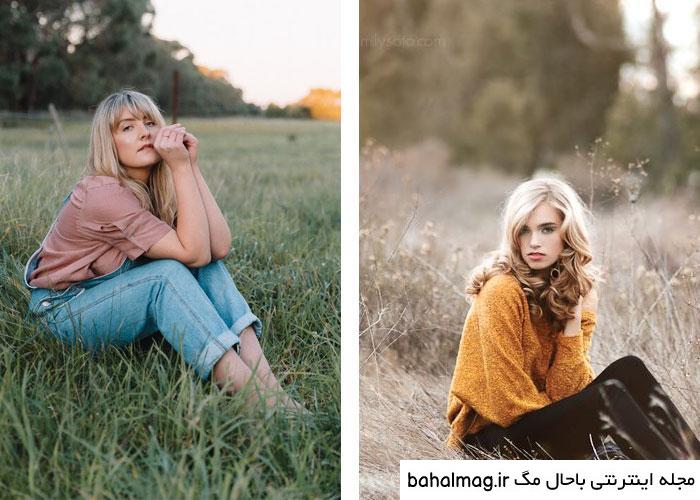 جالب ترین ژست عکس در طبیعت