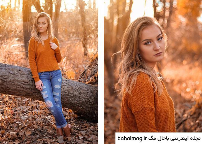 خاص ترین ژست عکس در طبیعت