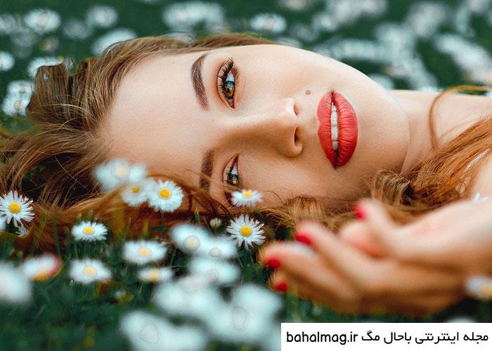 ژست عکس در طبیعت تازه