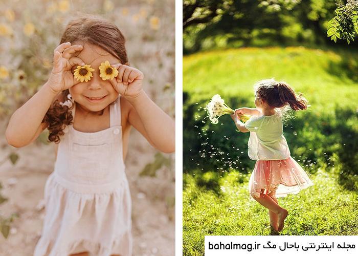 ژست عکس دونفره کودکان جدید