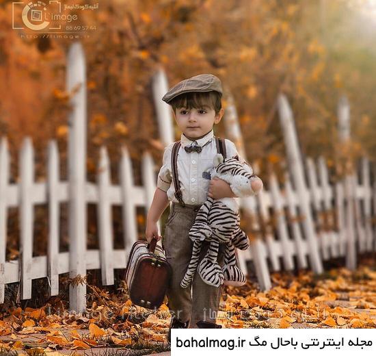 ژست عکس پاییزی کودک خاص