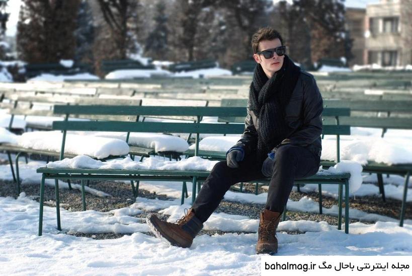 ناب ترین ژست عکس پسرانه در برف