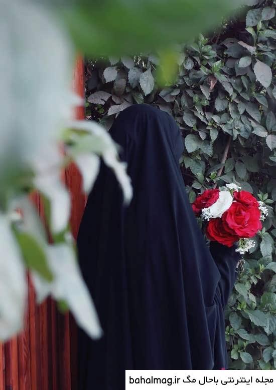 عکس یک دختر با حجاب کودکانه