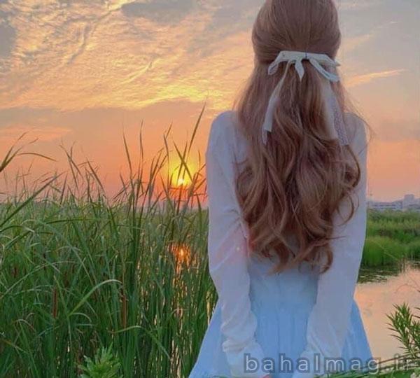 عکس پروفایل دخترونه شاد از پشت سر