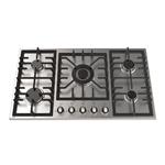 Alton S514 Steel Gas Hob With 5 Burners