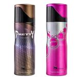 اسپری بدن زنانه سدیوس مدل FACE حجم 200 میلی لیتر به همراه اسپری بدن مردانه مدل PRETTY حجم 200 میلی لیتر
