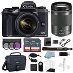 Canon EOS M5 Digital Camera with 18-150mm f/3.5-6.3 is STM Lens + Advanced Accessory Bundle - Includes to Get Started