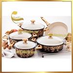 سرویس قابلمه گرانیتی فالز مدل سارایلی طلائی