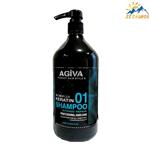 شامپو سر آگیوا مدل KERATIN 01 حجم 1000 میل AGIVA