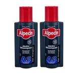 شامپو مو آلپسین مدل A2 Active حجم 250 میلی لیتر مجموعه 2 عددی Alpecin A2 Active Shampoo 250ml Pack of 2