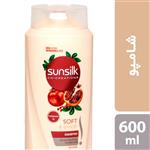 شامپو موهای خشک سانسیلک مدل Soft & Smooth حجم 600 میلی لیتر