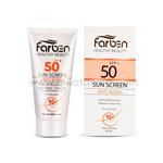 ضد آفتاب ضد پیری SPF50 مناسب انواع پوست فاربن 50 میل