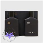 ست عطر و ادکلن مردانه زارا من گلد و من سیلور Zara Man Gold & Man Silver For Men