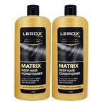 نرم کننده مو لروکس مدل Matrix حجم 550 میلی لیتر مجموعه 2 عددی