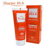 کرم ضد آفتاب SPF30 فاقد چربی رنگ پوست دکتر ژیلا