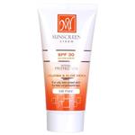 کرم ضد آفتاب بی‎رنگSPF30 فاقد چربی حاوی جوجوبا و آلوئه ‎ورا مناسب پوست‎های چرب و مختلط 50 میلی لیتر مای