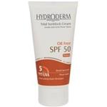 کرم ضد آفتاب رنگی فاقد چربی مدل Medium Beige SPF50 هیدرودرم