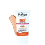 کرم ضد آفتاب فاقد چربی فاربن مخصوص پوست های چرب و مستعد آکنه با SPF 50 حجم 50 میل - بژ طبیعی