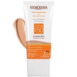 کرم ضد آفتاب کرم پودری فاقد چربی SPF50 هیدرودرم مناسب پوست چرب و مختلط 40 گرم-بژ طبیعی