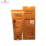 کرم ضدآفتاب رنگی مولتی پروتکشن SPF 50 دکتر ژیلا انواع پوست