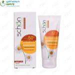 کرم محافظ آفتاب شون spf50 رنگی مناسب پوست های نرمال و خشک 50 میلی گرم