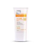 ‫کرم ضد آفتاب SPF50 سان سلوشن فاقد چربی بی رنگ 40میل مای فارما